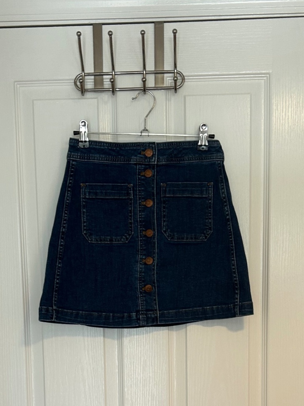Madewell denim dark mini a-line stretch 00